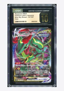 Pokemon CGC 10 PRISTINE Rayquaza VMAX RRR 2021 047/067 S7R Japanese - Image 1