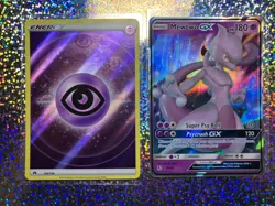 2019 Pokemon TCG Hidden Fates Ultra Rare 31/68 Mewtwo GX - Image 1