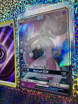 2019 Pokemon TCG Hidden Fates Ultra Rare 31/68 Mewtwo GX - Image 3