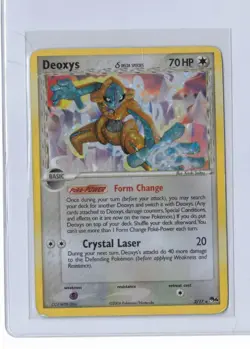 Deoxys 2/17 Delta Species HOLO RARE Pop Series 4 Pokemon Card LP-MP HOLO 2006 - Image 1