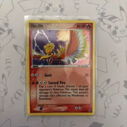 HO-OH 27/115 Holo Rare Theme Deck Exclusive Ex Unseen Forces 2005 - Pokemon Card - Image 1