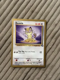Pokemon TCG Meowth Fruit Roll Up Gold Bordered Promo 56/64 - Image 1