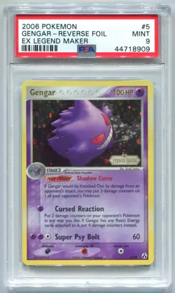 Pokemon Gengar EX Legend Maker Reverse Foil Rare #5 PSA 9 Mint - Image 1