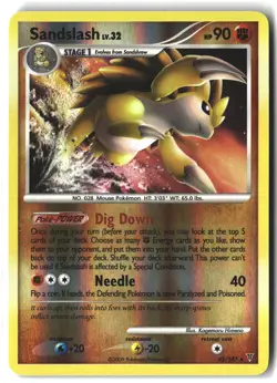 Sandslash ⭐ 42/147 Reverse Holo Rare Supreme Victors 2009 Pokemon NM - Image 1