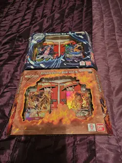 One Piece TCG Illustration Box Vol.5 and Vol.6 New Sealed Bundle Eng Version - Image 1