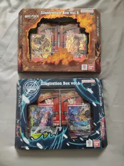 One Piece TCG Illustration Box Vol.5 and Vol.6 New Sealed Bundle Eng Version - Image 1