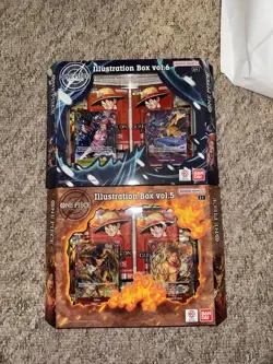 One Piece TCG Illustration Box Vol.5 and Vol.6 New Sealed Bundle Eng Version - Image 1