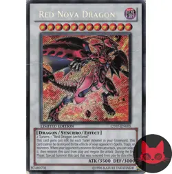 Yugioh Red Nova Dragon CT07-EN005 Secret Rare Limited Edition HP - Image 1