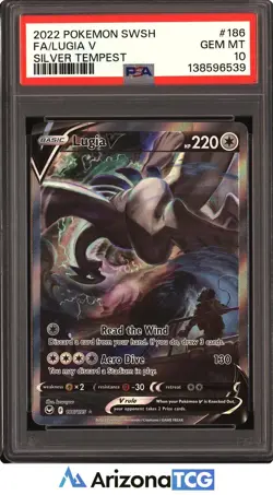 Pokemon 2022 Lugia V 186/195 Alt Art Silver Tempest GEM MINT PSA 10 - Image 1