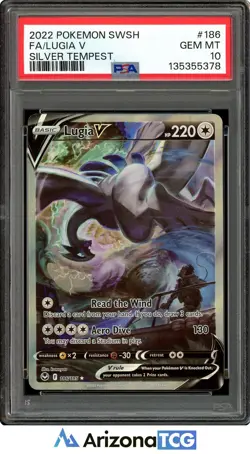 Pokemon 2022 Lugia V 186/195 Alt Art Silver Tempest GEM MINT PSA 10 - Image 1