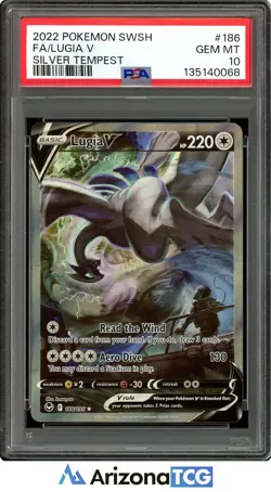 Pokemon 2022 Lugia V 186/195 Alt Art Silver Tempest GEM MINT PSA 10 - Image 1