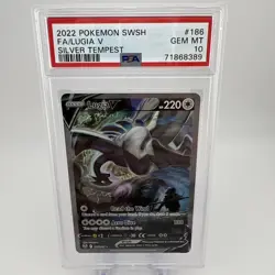 Pokemon 2022 Lugia V 186/195 Alt Art Silver Tempest GEM MINT PSA 10 - Image 1