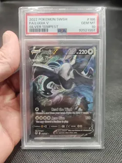 Pokemon 2022 Lugia V 186/195 Alt Art Silver Tempest (PSA 10 GEM MINT) - Image 1