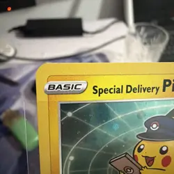 Special Delivery Pikachu SWSH074 Holo Sword & Shield Promo Card (SEALED) - Image 3