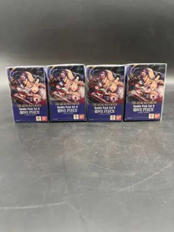 One Piece TCG The Azure Seas Seven Double Pack Set 9 Lot of 4 Factory Sealed - Image 1