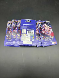 One Piece TCG The Azure Seas Seven Sleeved Booster Pack Lot of 8 Sealed - Image 3