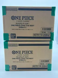 Lot of (2) One Piece Japanese PRB-01 The Best Booster Box Case Sealed - Image 1