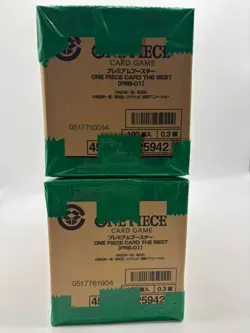 Lot of (2) One Piece Japanese PRB-01 The Best Booster Box Case Sealed - Image 3