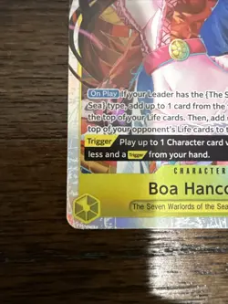 2025 One Piece Boa Hancock SR OP14-112 The Azure Sea's Seven Super Rare Full Art - Image 2