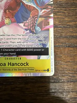 2025 One Piece Boa Hancock SR OP14-112 The Azure Sea's Seven Super Rare Full Art - Image 3