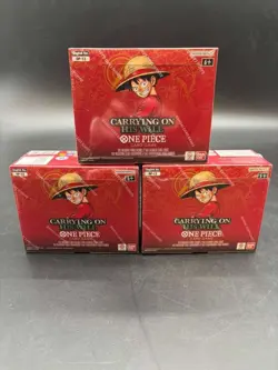 Lot of (3) One Piece English OP-13 Carrying On His Will Booster Box Sealed - Image 1