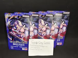 (Lot Of 5)One Piece TCG The Azure Sea's Seven Factory Sealed Booster OP-14 EB04 - Image 2