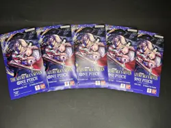 (Lot Of 5)One Piece TCG The Azure Sea's Seven Factory Sealed Booster OP-14 EB04 - Image 3