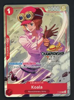 Koala P-069 Championship Tournament Promo Textured One Piece Card English - Image 1