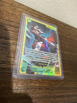 ONE PIECE OP14-119 THE AZURE SEA'S SEVEN DRACULE MIHAWK SECRET RARE SEC - Image 3