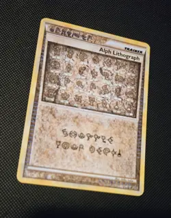 2010 Pokemon Alph Lithograph Four HGSS Triumphant Pokemon Card Rare - NM - Image 3