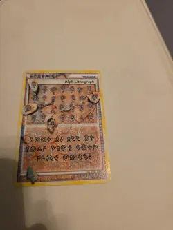 Alph Lithograph 2010 Pokemon Triumphant #FOUR Ultra Rare TCG - Image 1