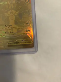 Mega Lucario Ex 188/132 Mega Evolution Gold Hyper Rare Pokemon TCG Card English - Image 3