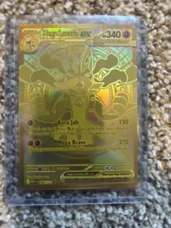 Mega Lucario Ex 188/132 Mega Evolution Gold Hyper Rare Pokemon TCG Card English - Image 4