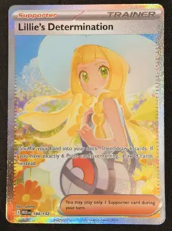 Lillies Determination Sir 184/132 English Pokemon Mega Evolutions Near Mint - Image 1