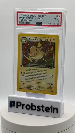 2000 Pokemon Rocket 1st Edition #83 Dark Raichu - Holo PSA 9 MINT - Image 2