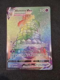 Alcremie VMAX 073/072 Shining Fates Secret Rainbow Rare Holo Pokemon NM - Image 1
