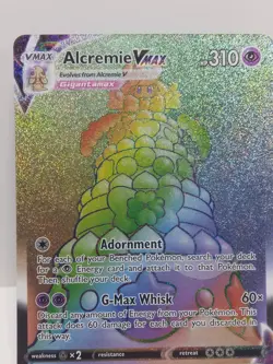 Pokemon TCG Alcremie VMAX 073/072 Shining Fates Secret Rainbow Rare NM - Image 3