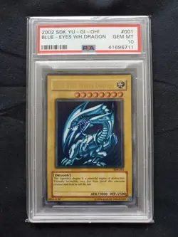 2002 YU-GI-OH! LOB Blue Eyes White Dragon SDK #001 KAIBA PSA 10 GEM MINT🔥 - Image 1