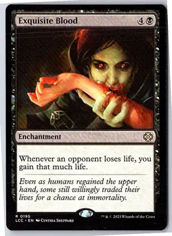 Exquisite Blood R Commander: The Lost Caverns of Ixalan 195 Near Mint - Image 1