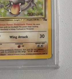 Aerodactyl 1st Edition RARE Prerelease POKEMON Card PSA 8 NM-MT FOSSIL Holo 1/62 - Image 3
