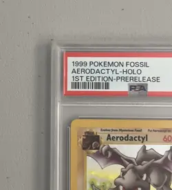 Aerodactyl 1st Edition RARE Prerelease POKEMON Card PSA 8 NM-MT FOSSIL Holo 1/62 - Image 5