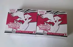 Pokemon TCG: White Flare New Factory Sealed Elite Trainer Box ETB Lot (2) - Image 1