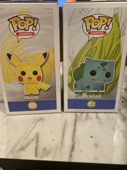 Funko Pop Games 25th Anniversary Pokemon Lot of 2 #353 #453 Pikachu Bulbasaur - Image 4
