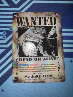 One Piece EMPERORS IN THE NEW WORLD Marshall D. Teach OP09-093 Wanted Poster NM - Image 1