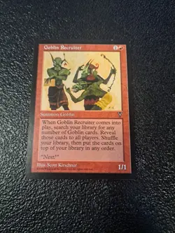 MTG - Goblin Recruiter - Visions - LP - Image 1