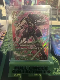 GUNDAM CARD GAME PROVIDENCE GUNDAM GD03-033 LR+ HOLO FOIL ENG STEEL REQ. In Hand - Image 1