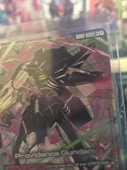 GUNDAM CARD GAME PROVIDENCE GUNDAM GD03-033 LR+ HOLO FOIL ENG STEEL REQ. In Hand - Image 2