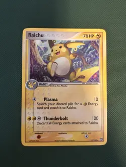 Pokemon Card - Raichu Power Keepers 12/108 Holo Rare NM - Image 1