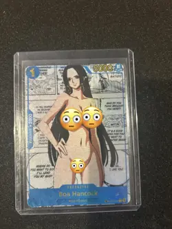 BOA HANCOCK One Piece Anime Waifu Manga Card CUSTOM MADE - Image 1