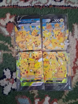 Pokemon Pikachu V-Union [Set of 4] SWSH: Sword & Shield Promo Cards Holo - Image 1